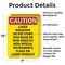 Signmission Radiation & Laser Sign, 10 in H x 7 in W, Vinyl Decal, Rectangle OS-2PACK-CR-D-710-V-10240 - alternate 3